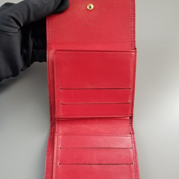LOUIS VUITTON Red Epi Portefeuille tresor wallet - Picture 16 of 16